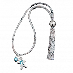 Liberty of London Ribbon Bracelet STS Gingerbread Man Charm