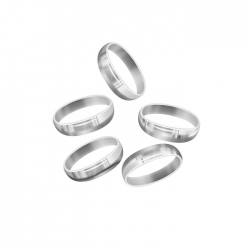 Sterling Silver 925 Oval Soldered Jump Ring 6x4mm (PK5)