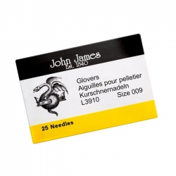 John James 34mm Size 9 Glovers Leather Beading Needles