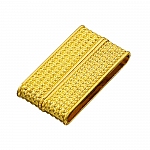 Gold Plated 36x20mm Magnetic Rectangle Clasp 34x3mm Hole
