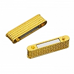 Gold Plated 36x20mm Magnetic Rectangle Clasp 34x3mm Hole