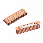 Rose Gold 36x20mm Magnetic Rectangle Clasp 34x3mm Hole