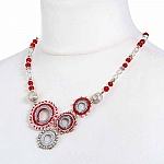 Glitz & Glamour Asymmetric Seed Bead Necklace by Beads Jar