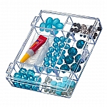 Jewellery Making Starter Kit Elastic Beaded Bracelet Blue
