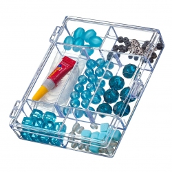 Jewellery Making Starter Kit Elastic Beaded Bracelet Blue