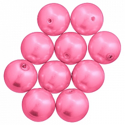 Round Acrylic Pearl Beads (Light Pink) 23mm Pack of 10