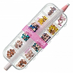 Swarovski Flat Back Crystal Hotfix Starter Kit Vibrant Mix - Box