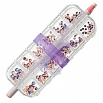 Swarovski Flat Back Crystal Hotfix Starter Kit Pink/Purple Mix