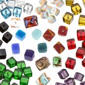 Cube Glass Beads