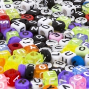 Acrylic Alphabet Letter Beads