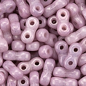 Infinity Two Hole Czech Glass Beads 3x6mm