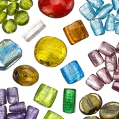 Silver Lined Glass Beads
