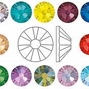 Swarovski 2038 XILION Rose Hotfix Crystals