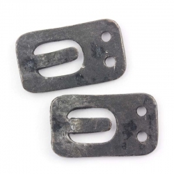Rectangle Gunmetal Jewellery Buckle Connector 36mm PK2
