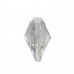 Crystal Faceted Clear Glass Butterfly Bead - 14mm
