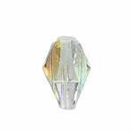 Crystal Faceted Glass Clear AB Butterfly Bead 14mm