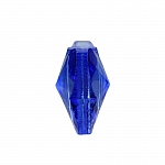 Crystal Faceted Glass Blue Butterfly Bead 14mm