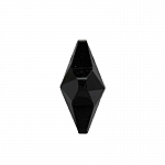 Crystal Faceted AAA Quality Black Star Pendant 13.5mm