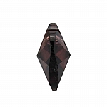 Crystal Faceted AAA Quality Purple Heart Pendant 18x9mm
