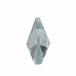 Crystal Faceted AAA Quality Clear Heart Pendant 18x9mm