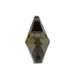 Crystal Faceted AAA Smoky Quartz Heart Pendant 18x9mm 