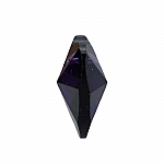 Crystal Faceted AAA Quality Violet Heart Pendant 18x9mm
