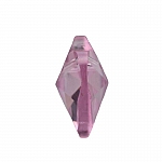 Crystal Faceted AAA Quality Pink Heart Pendant 18x9mm 